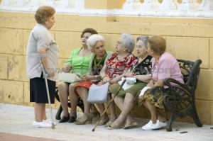 Older women talking