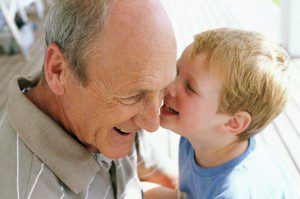 grandfather and child